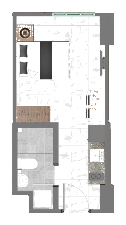 Studio — Terra Tower floor plan